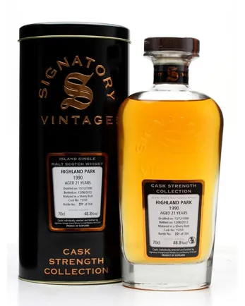Highland Park 1990 21 años Sherry Butt #15701 Signatory Cask Strength Collection