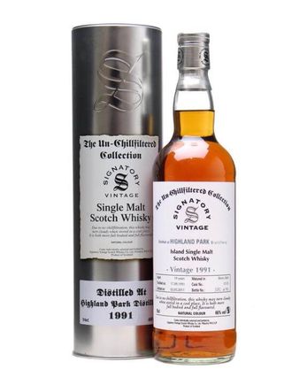 Highland Park 1991 19 años Un Chillfiltered Sherry Signatory Un-Chillfiltered Collection