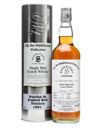 Highland Park 1991 21 años Sherry Butt #15120 Signatory Un-Chillfiltered Collection