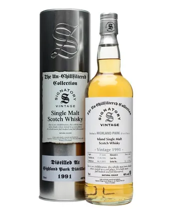 Highland Park 1991 21 años Sherry Butt #15121 Signatory Un-chillfiltered Collection