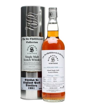 Highland Park 1991 21 años Butt #1372 Signatory Un-Chillfiltered Collection