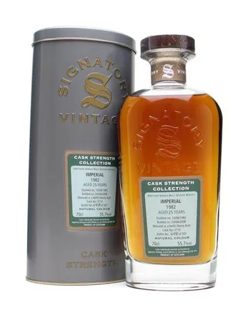 Imperial 1982 25 años Sherry Cask 3716 Signatory Cask Strength Collection