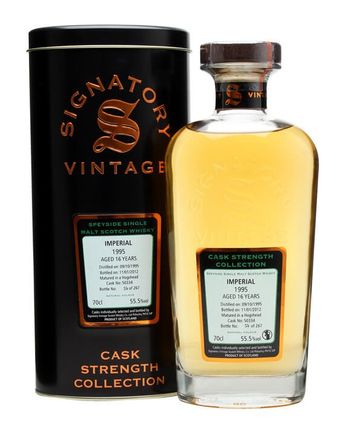 Imperial 1995 16 años Cask #50334 Signatory Cask Strength Collection