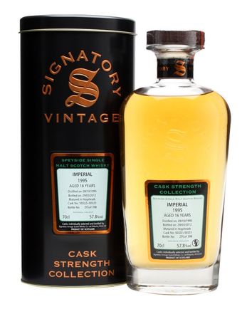 Imperial 1995 16 años Cask #50322 + 50323 Signatory Cask Strength Collection