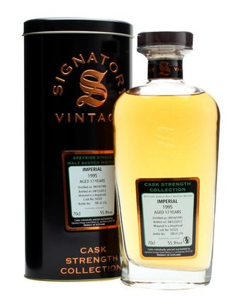 Imperial 1995 17 años Cask #50329 Signatory Cask Strength Collection