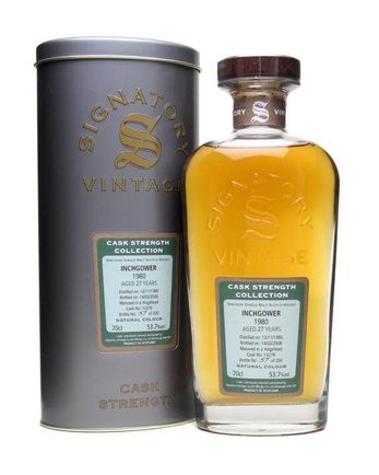 Inchgower 1980 27 años Signatory Cask Strength Collection
