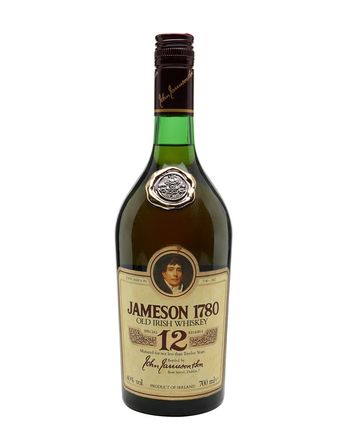 Jameson 1780 12 años Bottled 1980s