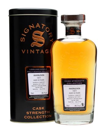 Inverleven 1977 34 años Cask #3605 Signatory Cask Strength Collection