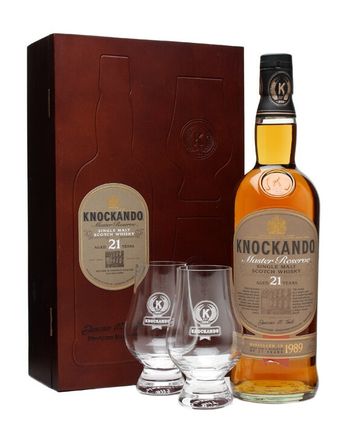 Knockando 1989 21 años Master Reserve Glass Pack