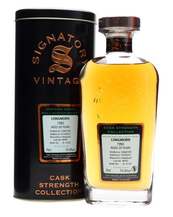 Longmorn 1992 20 años Cask #48490 Signatory Cask Strength Collection