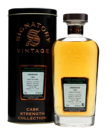 Linkwood 1985 26 años Cask #3890 Signatory Cask Strength Collection