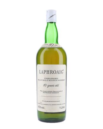 Laphroaig 10 años Unblended Bottled 1980s