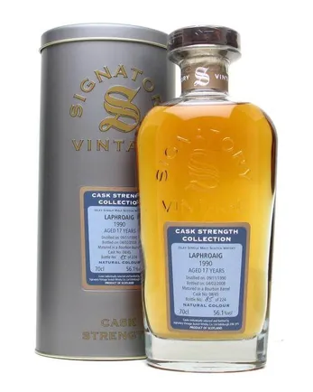 Laphroaig 1990 17 años Signatory Cask Strength Collection