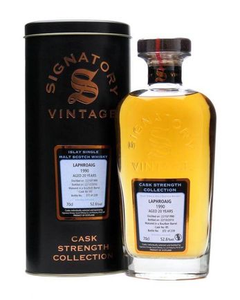 Laphroaig 1990 20 años Cask #85 Signatory Cask Strength Collection