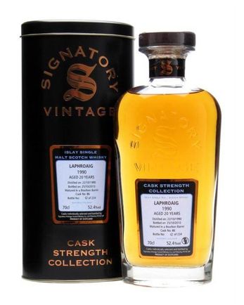 Laphroaig 1990 20 años Cask #86 Signatory Cask Strength Collection
