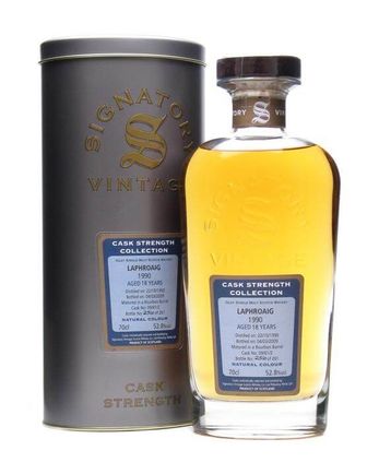 Laphroaig 1990 18 años Signatory Cask Strength Collection