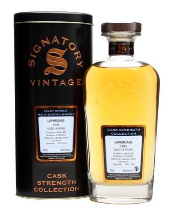 Laphroaig 1995 16 años Cask #45 Signatory Cask Strength Collection