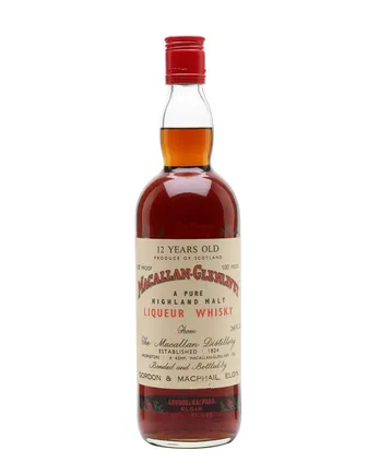 Macallan Glenlivet 12 años Bottled 1960s G M Gordon & Macphail