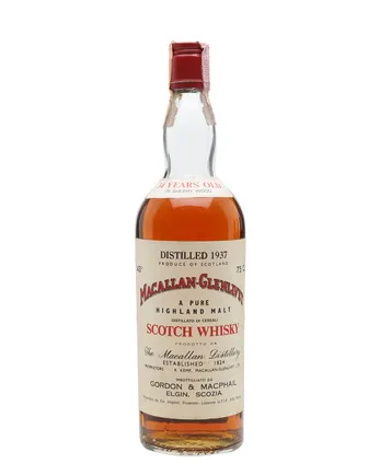 Macallan Glenlivet 1937 34 años Sherry Cask G M Gordon & Macphail