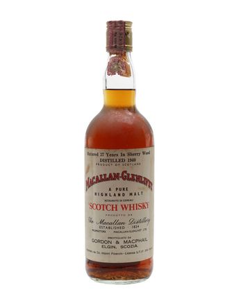 Macallan Glenlivet 1940 37 años Sherry Cask G M Gordon & Macphail