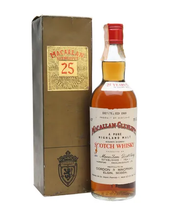 Macallan Glenlivet 1949 25 años Sherrywood G M Gordon & Macphail