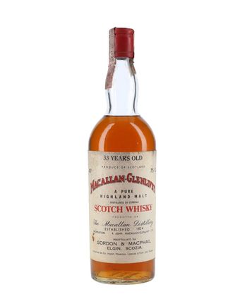 Macallan Glenlivet 33 años Bottled 1970s Gordon & Macphail