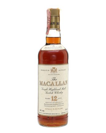 Macallan 12 años Bottled 1980s Screwcap 43 100cl