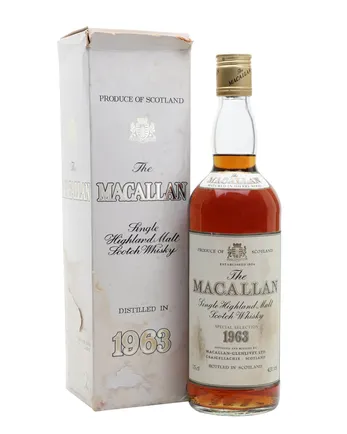 Macallan 1963 17 años Bottled 1970's