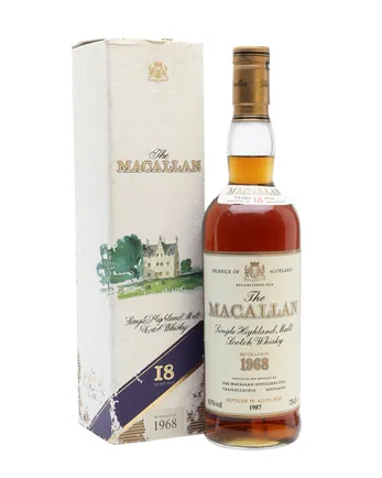 Macallan 1968 18 años Vintage Label