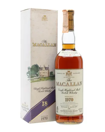 Macallan 1970 18 años Vintage Label