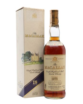 Macallan 1972 18 años Vintage Label Sherry