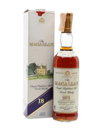 Macallan 1975 18 años Vintage Label