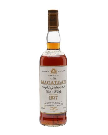 Macallan 1977 18 años Vintage Label