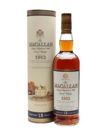 Macallan 1982 18 años Vintage Label