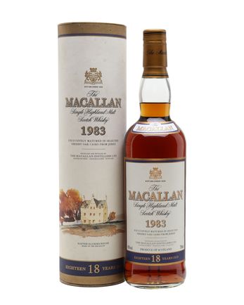 Macallan 1983 18 años Vintage Label