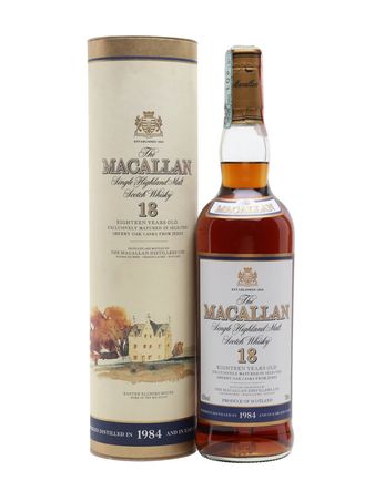 Macallan 1984 18 años Vintage Label