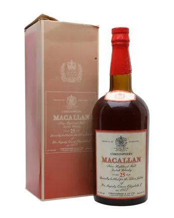 Macallan 25 años Silver Jubilee Large Bottle