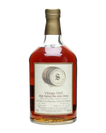 Macallan Glenlivet 1965 29 años Sherry Cask Signatory cask #1060