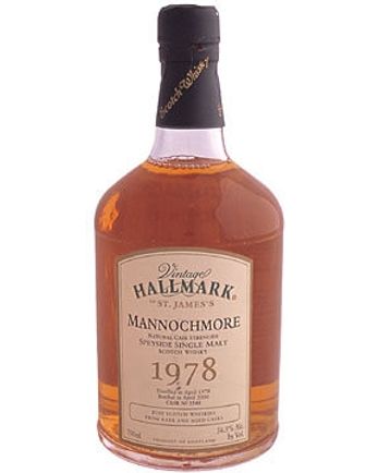 Mannochmore 1978 22 años Vintage Hallmark