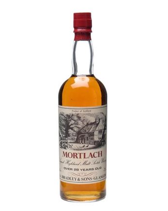 Mortlach 28 años Bottled 1960s J A Bradley