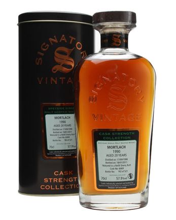 Mortlach 1990 20 años Cask #6069 Signatory Cask Strength Collection