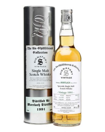 Mortlach 1991 19 años Un Chillfiltered Signatory Un-Chillfiltered Collection
