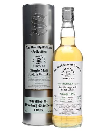 Mortlach 1995 16 años Casks #4077+8 Signatory Un-Chillfiltered Collection