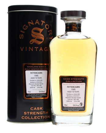 Fettercairn 1995 16 años Casks #405+6 Signatory Cask Strength Collection
