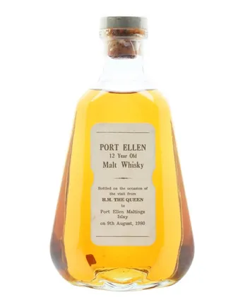 Port Ellen 12 años Queen's Visit to Distillery in 1980