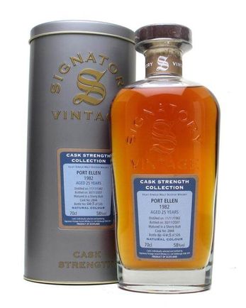 Port Ellen 1982 25 años Sherry Cask Signatory Cask Strength Collection Bottled 2007