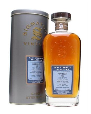 Port Ellen 1982 25 años Sherry Cask Signatory Cask Strength Collection Bottled 2008