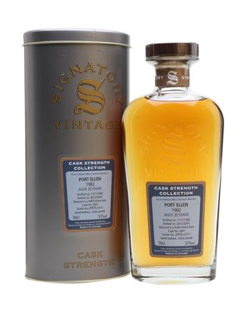 Port Ellen 1982 25 años Signatory Cask Strength Collection
