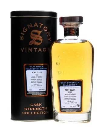 Port Ellen 1983 27 años Refill Butt #517 Signatory Cask Strength Collection
