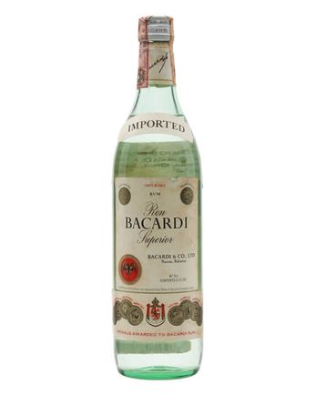 Bacardi Superior Rum Mexico Bottled 1980s